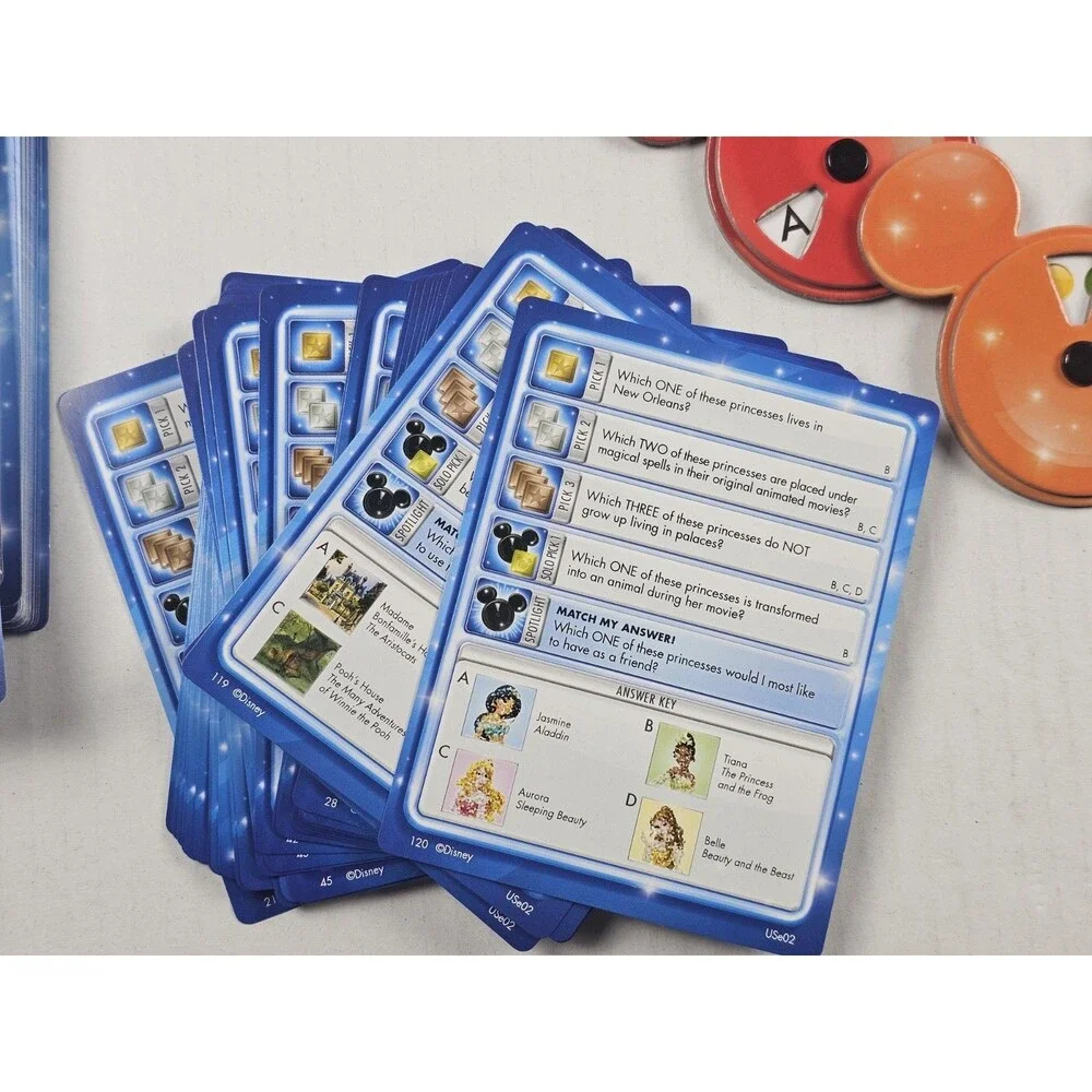 Pictopia Disney Edition Picture Trivia Board Game 1000 Questions - Complete